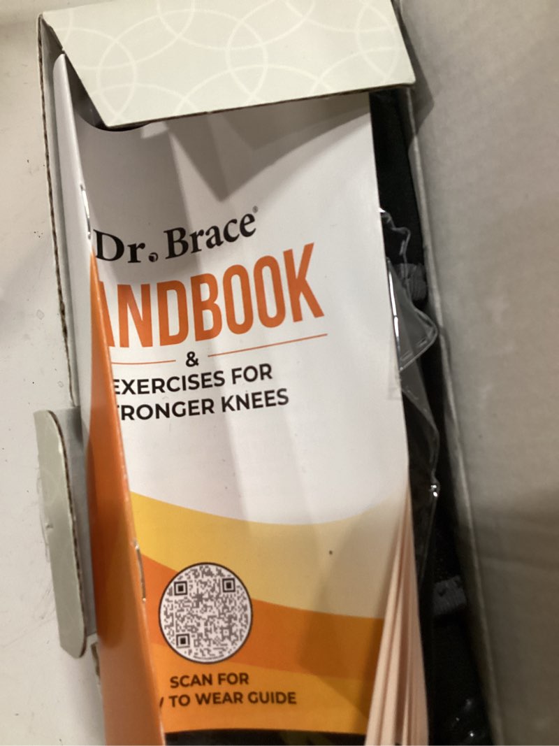 Condition photo showing New/Like New for dr. brace elite knee brace with side stabilizers & patella gel pads for maximum knee pain support and fast recovery for men and women-please check how to size video (mercury, large) large mercury