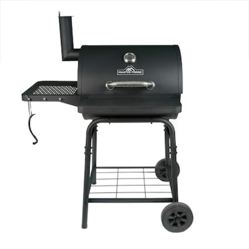 master forge 23.9-in w black / powder coated barrel charcoal grill