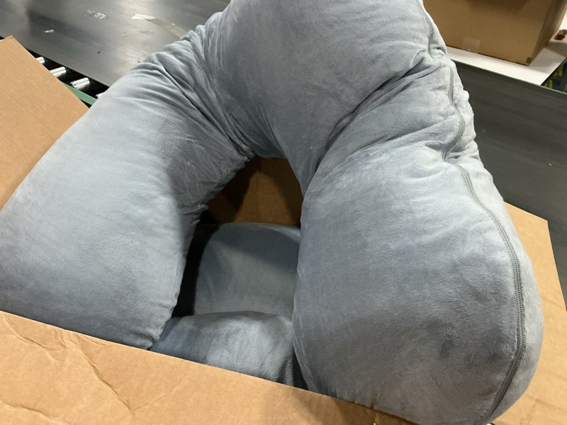 Condition photo showing As Is for Momcozy Pregnancy Pillows for Sleeping, U Shaped Full Body Maternity Pillow with Removable Cover - Support for Back, Legs, Belly, HIPS for Pregnant Women, 57 Inch Pregnancy Pillow for Women, Grey (similar no same)
