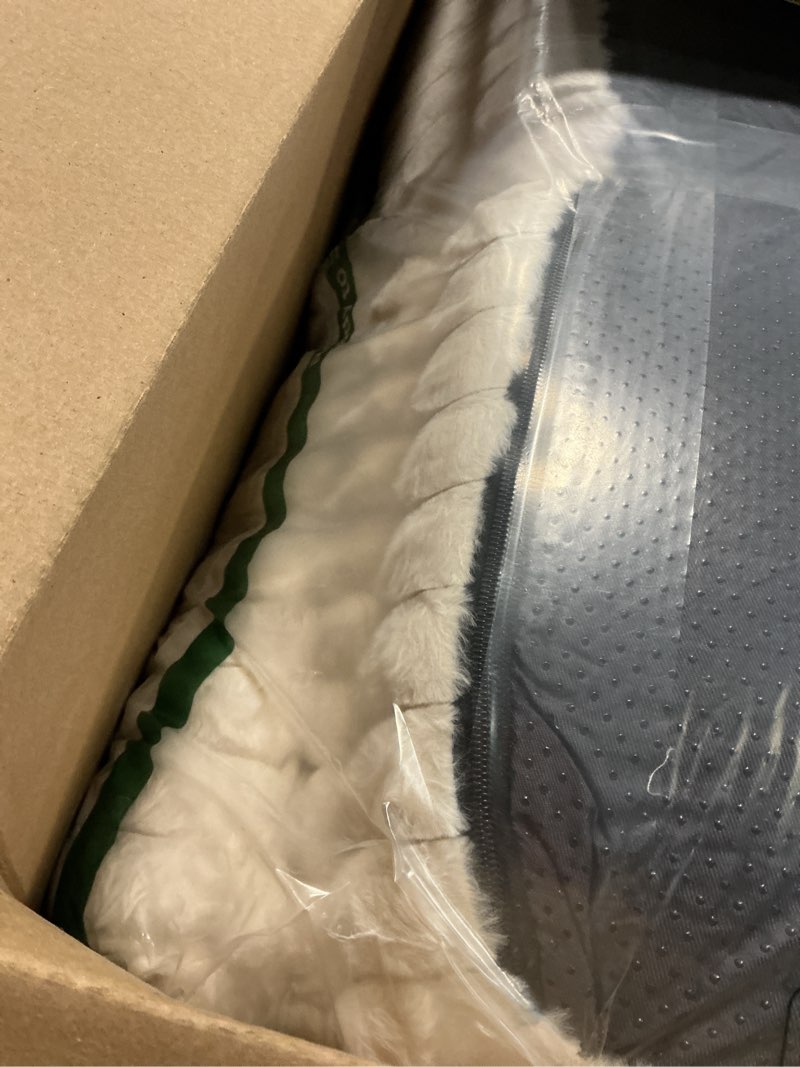 Condition photo showing New/Like New for Bedsure ComfyFleece™ Orthopedic Dog Beds Large Sized Dog, Waterproof Memory Foam Pet Bed with Sides, Non-Slip Bottom and Egg-Crate Foam Large Pet Couch Sofa with Washable Corduroy Cover, Cream 35.0"L x 25.0"W x 7"Th Cream