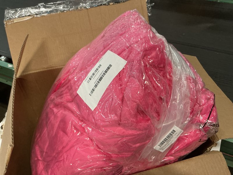 Condition photo showing Good Condition for Sleepover Party Supplies Throw Blanket Spa Headband Heart Pillows Scrunchies Sleep Eye Mask Organza Bag for Spa Slumber Party Favors Supplies Hot Pink 36