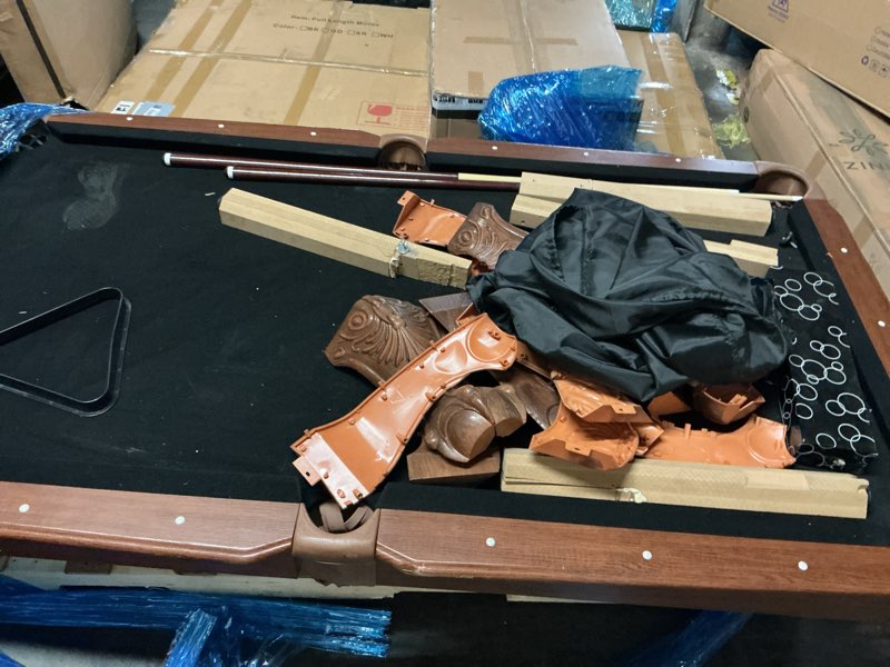 Condition photo showing As Is for EastPoint Sports Masterton Billiard Bar-Size Pool Table 87 Inch or Cover – Perfect for Family Game Room