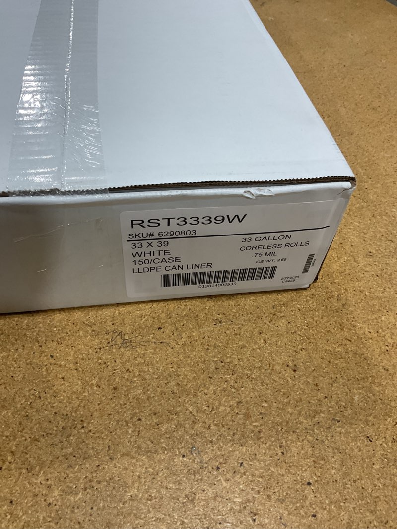 Condition photo showing New/Like New for noramco 33 gal. trash bags twist tie 150 pk