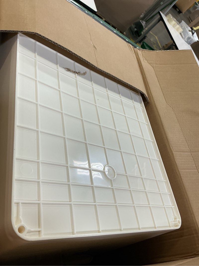 Condition photo showing Good Condition for 3 extra large storage bin with 4 quiet 360° swivel casters - 55cm tall heavy duty organizer with snap-on lid, dust-proof moisture-proof, stackable design for living room, bedroom, study creamy white 3xxl