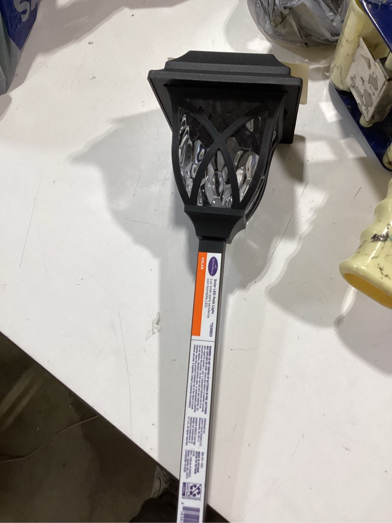 Condition photo showing Good Condition for harbor breeze 10lm solar path light 10 -lumens black solar led outdoor path light 3000-k