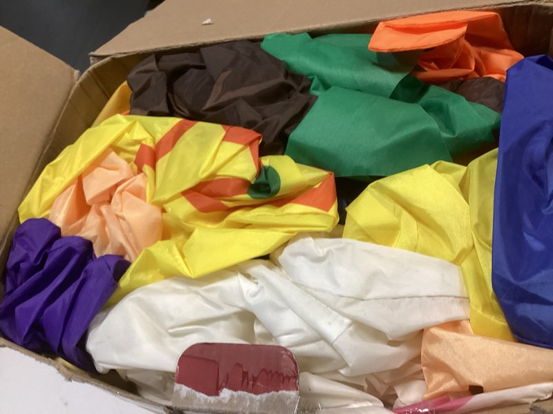 Condition photo showing As Is for 8FT Christmas Inflatables Nativity Scene Outdoor Decorations with LED Lights, Large Nativity Set, Blow Up Christmas Inflatable Decorations for Xmas Party Lawn 8FT Christmas Nativity Scene