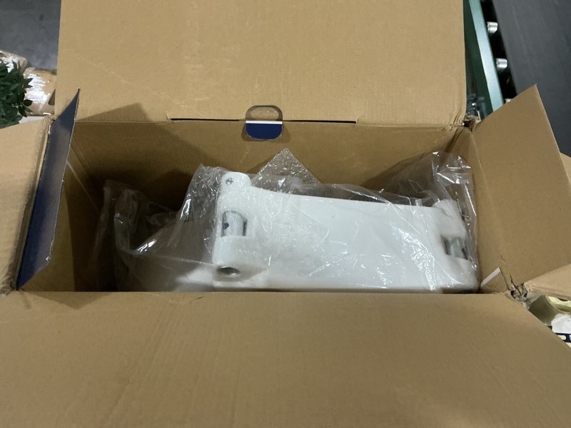 Condition photo showing As Is for drive medical 2-in-1 raised toilet seat with removable padded arms - elevated bathroom safety support - secure locking attachment - easy height assistance - durable construction, standard toilets