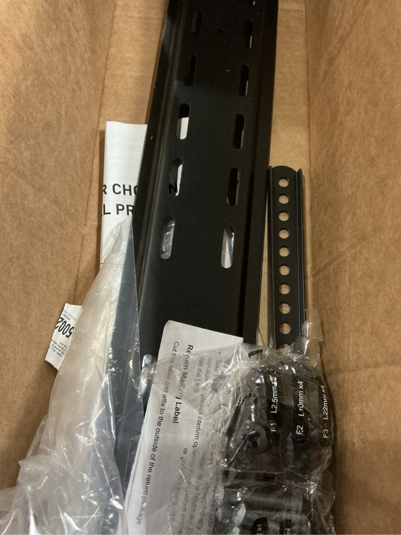 Condition photo showing As Is for Perlegear Full Motion TV Wall Mount for 26-74 inch TVs, Height Adjustable TV Mount, Pre-Assembled Wall Mount TV Bracket with Tool-Free Tilt, Swivel, Fits 16” Studs, 99 lbs, Max VESA 400x400mm, PGMF21 26-74 Inch Full Motion TV Wall Mount