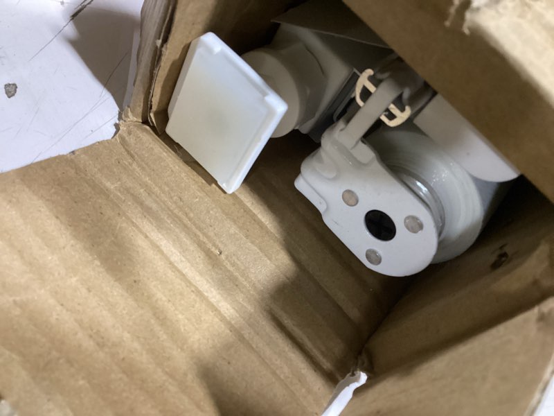 Condition photo showing Good Condition for LazBlinds No-Drill Cordless Zebra Blinds - Dual Layer Light Filtering & Room Darkening, Free-Stop Lift, Easy Install, Day & Night Privacy with Valance for Window 22" W x 64" H, White 22"W x 64"H White