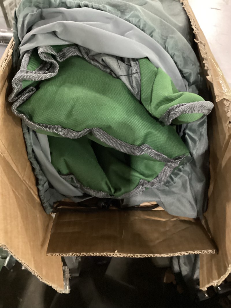 Condition photo showing Good Condition for oversized camping chair, portable folding camping chairs with side pocket, cup holder and carry bag, heavy duty outdoor camping chairs for adults, fishing, sports, trip, up to 400lbs, style 2 green single