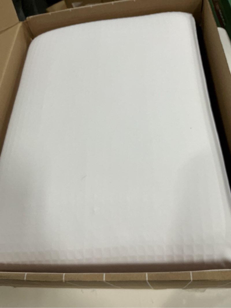Condition photo showing As Is for purple dreamlayer pillow - standard size, multi-layered gelflex grid & microair foam for support & pressure relief - customizable height with removable foam booster layers