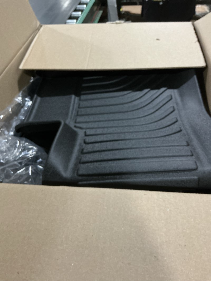 Condition photo showing Good Condition for floor mats custom for chevy trailblazer fwd 2021-2026 (not awd) all weather protection tpe heavy duty non-slip automotive floor liners fits front& 2nd row set accessories, black 2) for trailblazer fwd 2021-2026