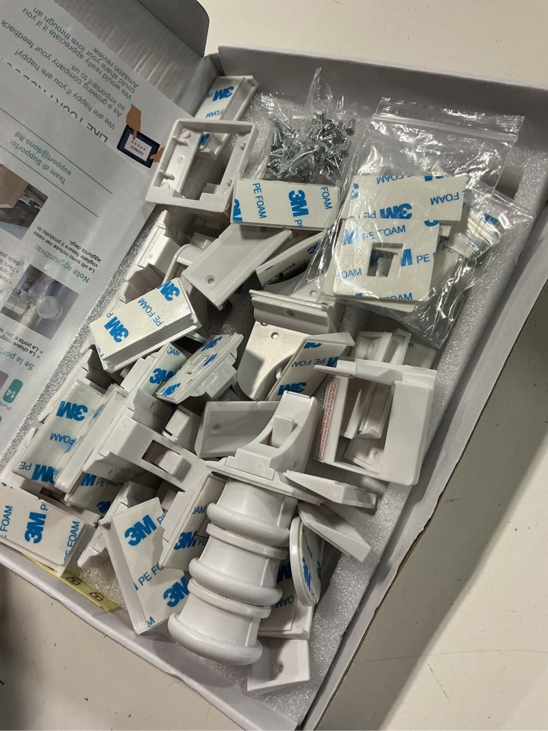 Condition photo showing New/Like New for child safety magnetic cabinet locks(20 locks + 3 keys), baby proof, no tools or screws needed - norjews