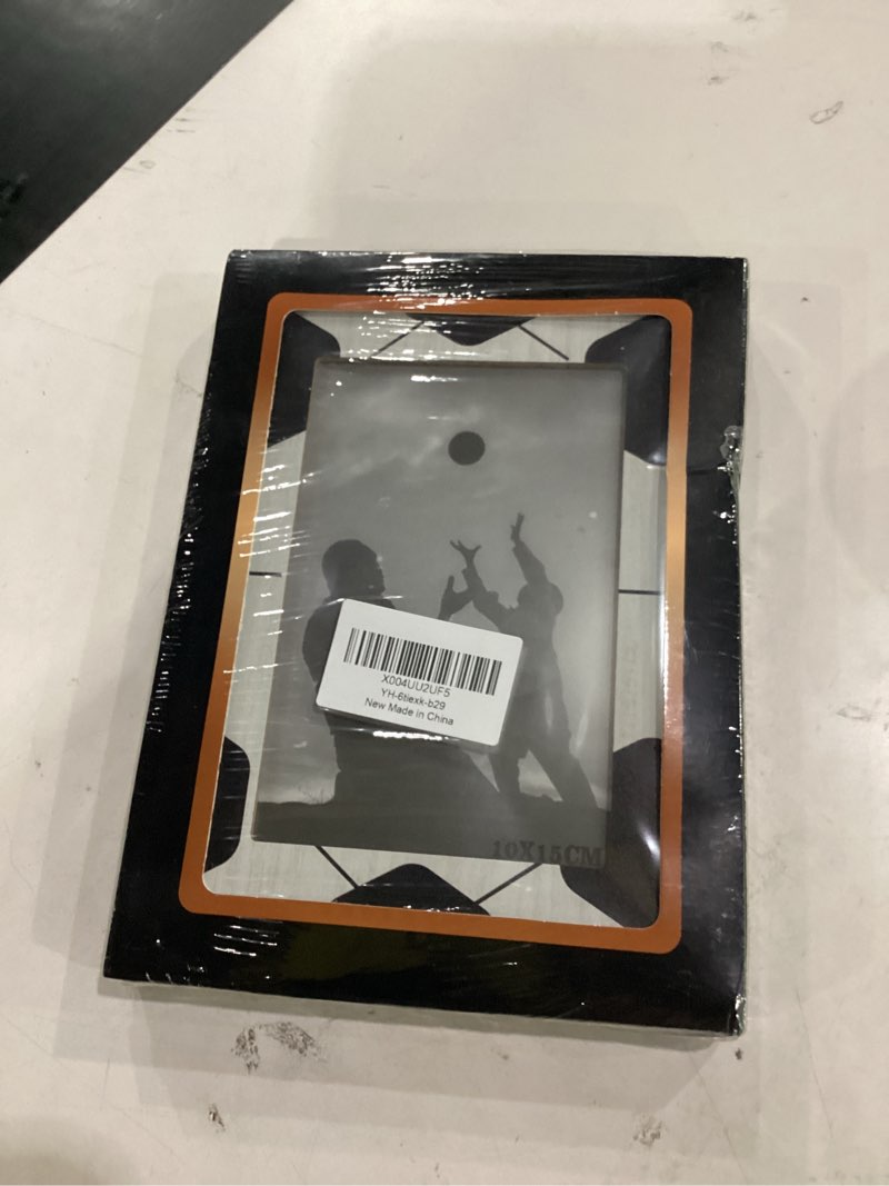 Condition photo showing New/Like New for soccer picture frame, sport senior night gifts for men team player, 4x6 wooden picture frame tabletop display home decor -29