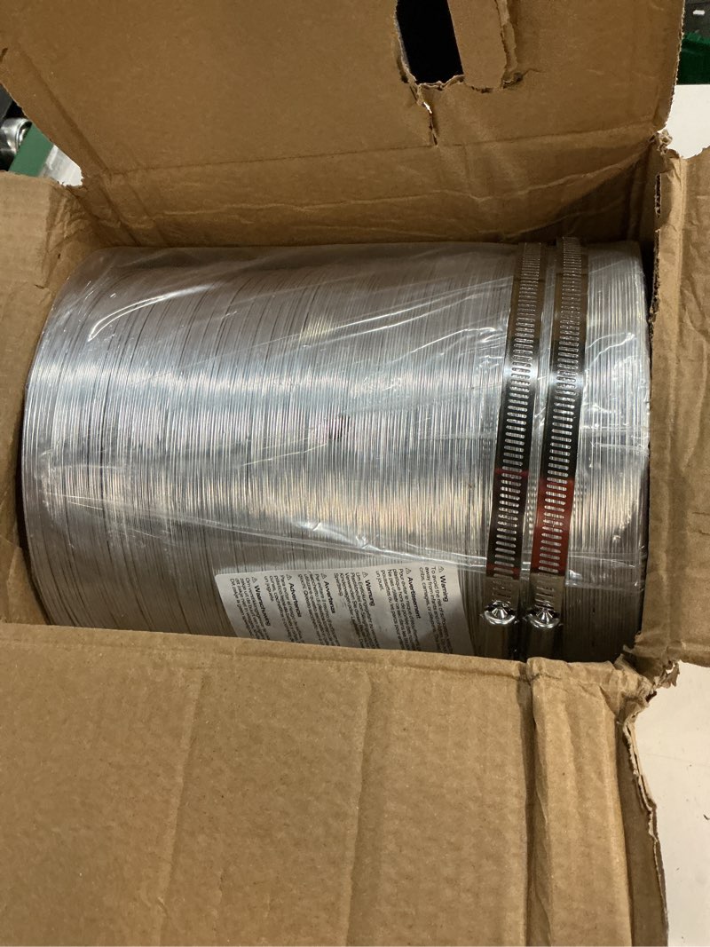 Condition photo showing Good Condition for vivosun 8 inch flexible aluminum ducting for hvac ventilation, 25 ft long air duct hose with 2 clamps, multi-layer dryer vent duct for heating cooling ventilation and exhaust 8" x 25ft silver