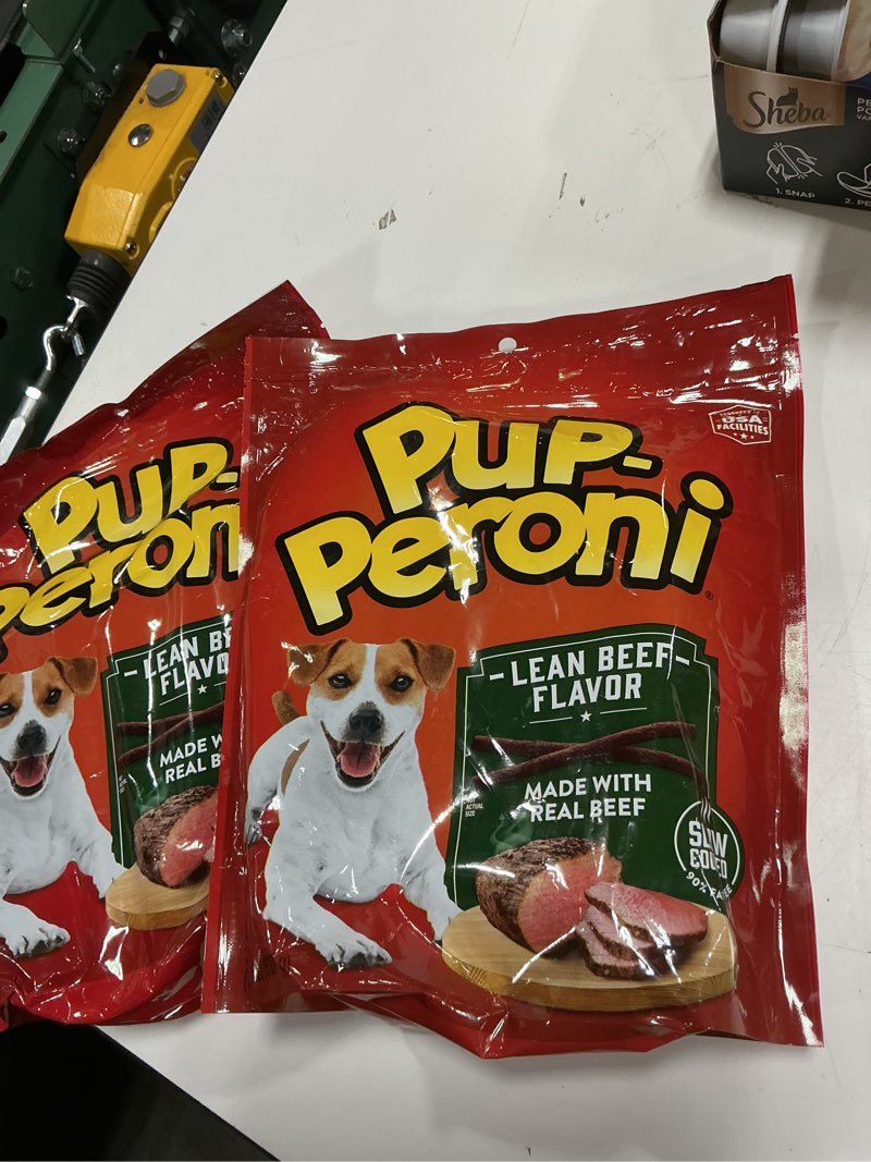 Condition photo showing Good Condition for (best by april 08/2027) pup-peroni dog treats, lean beef flavor, 22.5 ounce, made with real beef, 90% fat free 1.41 pound (pack of 2)