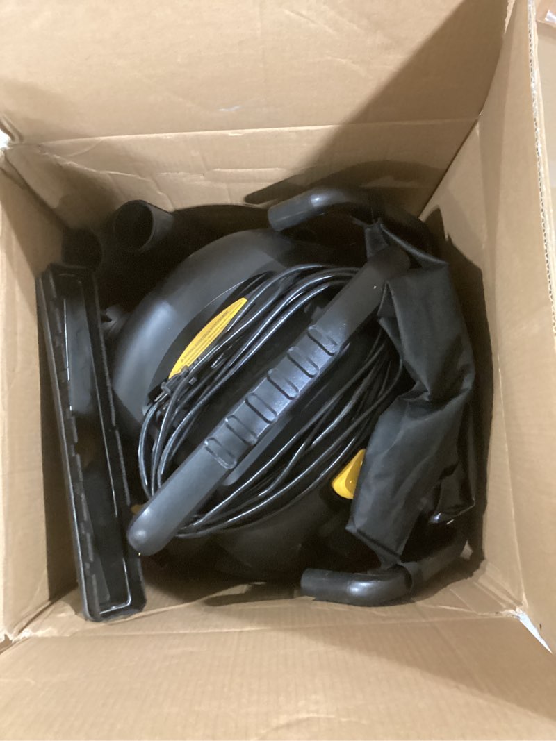 Condition photo showing Good Condition for DEWALT 12 Gallon Poly Wet/Dry Vac, 5.5 HP Shop Vacuum Wet Vacuum Cleaner for Workshop, Jobsite, Commericial Area, Large Pick-Up Capacity, Yellow,DXV12P Yellow 12 gallon