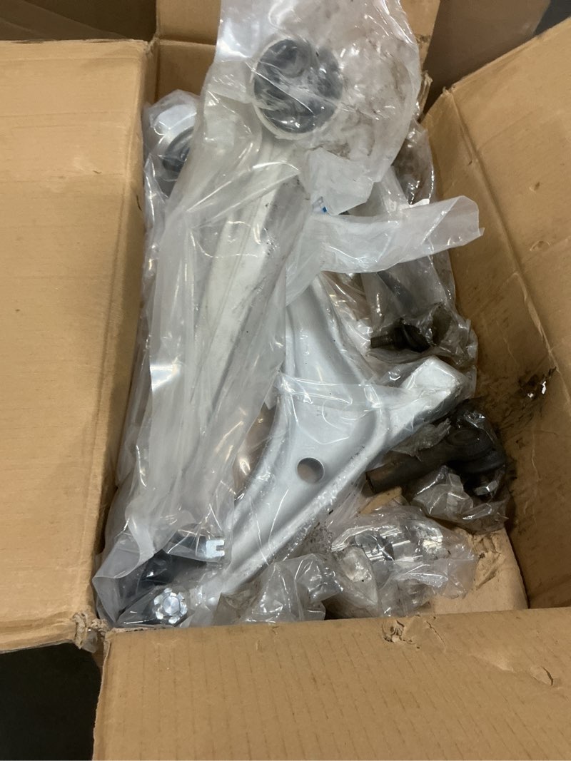 Condition photo showing As Is for front lower control arm tie rod sway bar suspension kit fit for 2002-2006 nissan altima 2004-2008 nissan maxima - 8pcs 8pcs front lower suspension kit