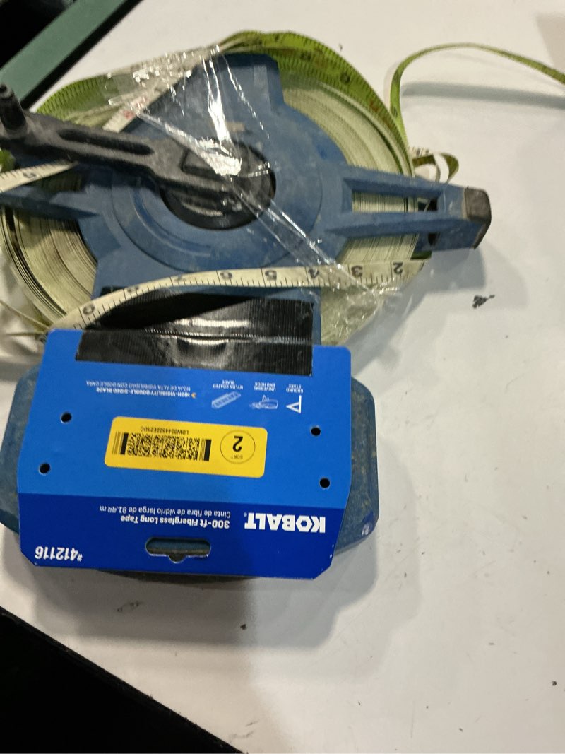 Condition photo showing As Is for kobalt 300-ft long tape