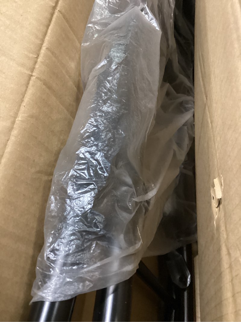 Condition photo showing Good Condition for Sintuff 1 Pcs Seat Height 26 Inch Folding Bar Stool with Backrest Leather Padded Collapsible Stools for Adults Portable Black Bar Height Folding Chairs for Outdoor Indoor Kitchen Shop Cafe