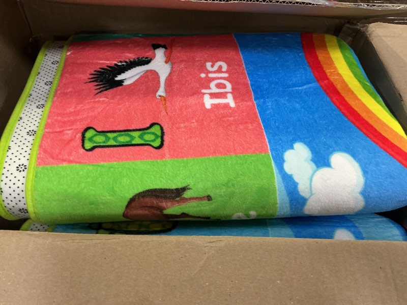 Condition photo showing Good Condition for ABC Kids Rug for Playroom 110×78.7 in Noah's Ark Animals Rug Baby Play Mat Alphabet Playmat Shape Color Classroom Carpet Kids Playroom Early Learning Carpet for Preschool Toddlers Tummy Noah's Ark Animals 78.7 × 110 inches (Rectangular)
