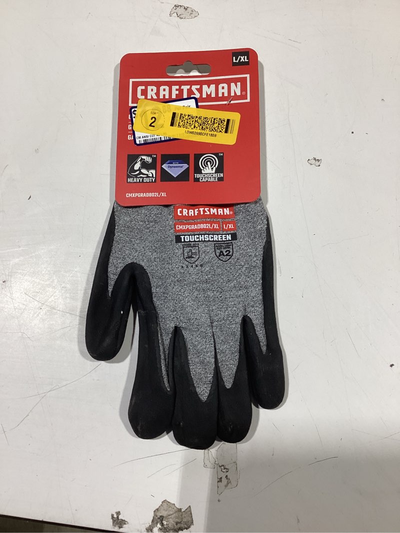 Condition photo showing New/Like New for CRAFTSMAN Small/Medium Black Nitrile dipped HMPE 1 -Pairs