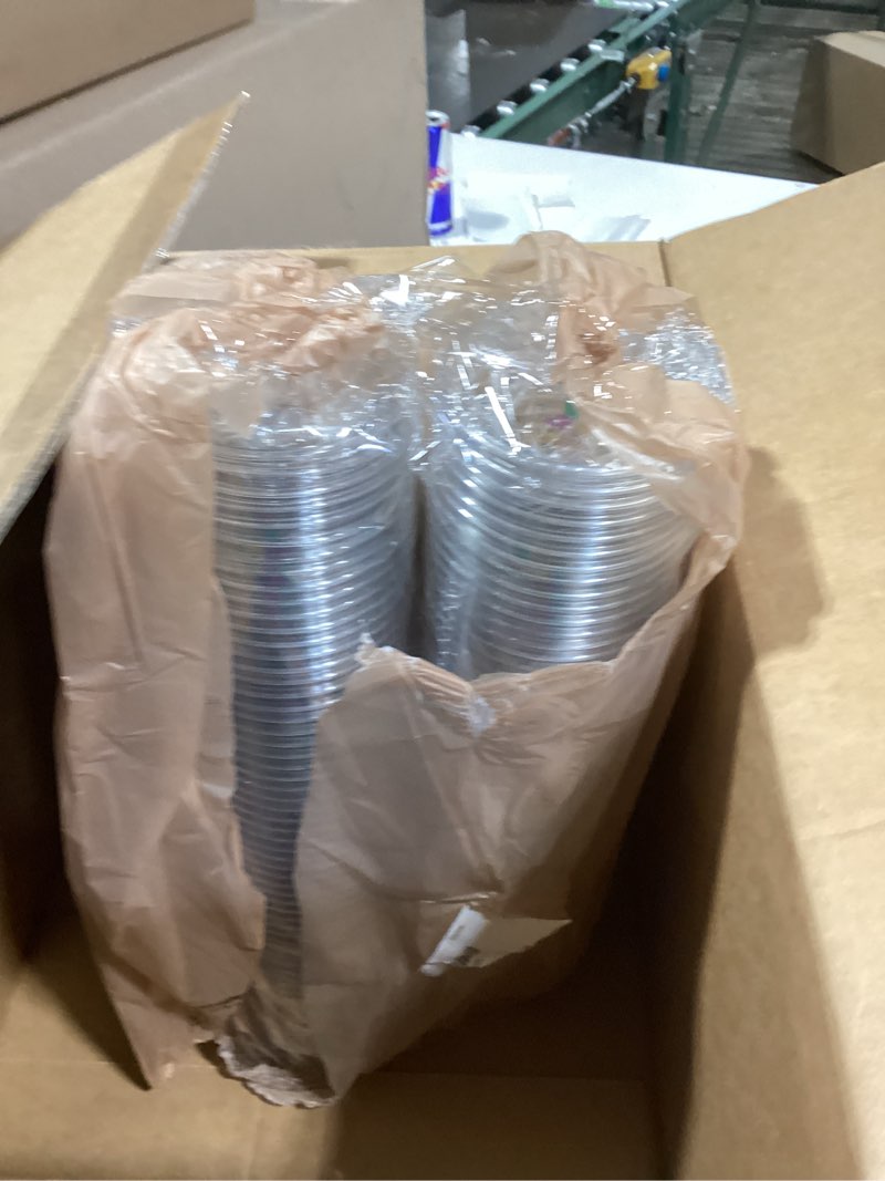 Condition photo showing As Is for 100PCS Carnival Mardi Plastic Cups, 16 Oz Disposable Party Cups with Festive New Orleans Cocktail Masks & Decorations, Carnival Clear Plastic Cups, Mardi Party Supplies