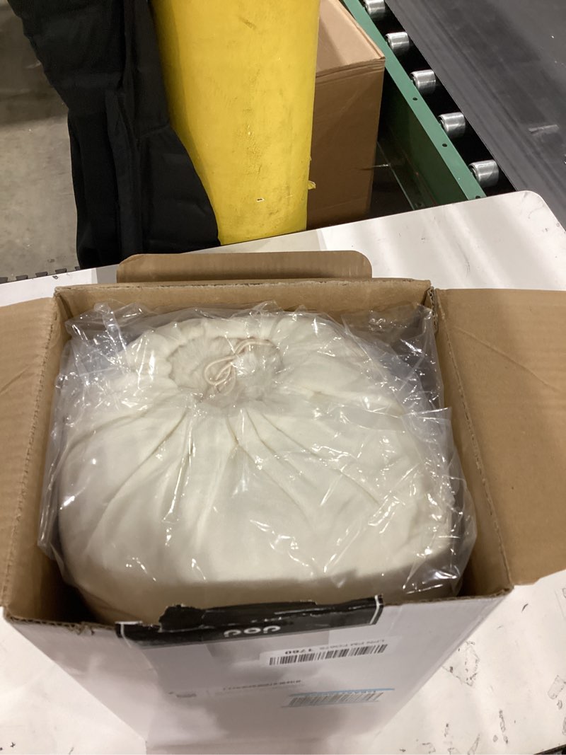 Condition photo showing As Is for Super Comfort Oversized Warm Thick Bubble Luxury Plush Rabbit Faux Fur Throw Blanket, Fluffy Blanket,Soft Cozy Blanket for Couch Chair Bed Sofa Living Room (White, 60inX80in) White 60inX80in