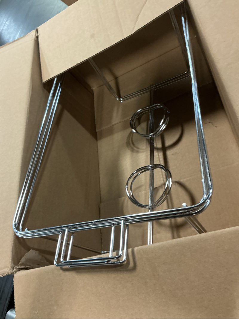 Condition photo showing Good Condition for Party Essentials Chafing Racks/Wire Buffet Container Holders/Serving Tray Frames/Food Warmer Stands, 3-Count, Full Size Standard Chrome