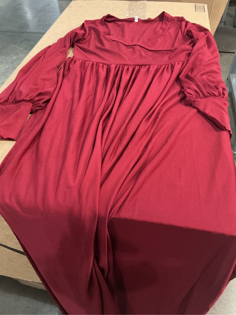 Condition photo showing Good Condition for ((size medium))length long sleeve dress, round long sleeve dress long sleeve pleated dress long sleeve fluid dresses extended durability