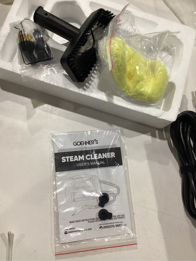 Condition photo showing New/Like New for goehners steam cleaner