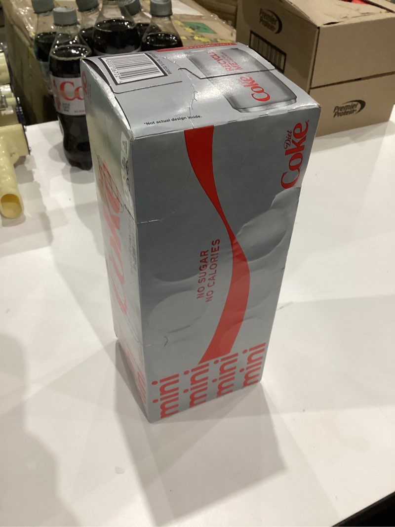 Condition photo showing New/Like New for Diet Coke Diet Cola Soda Fridge Pack  7.5 fl oz Mini Cans  10 Pack