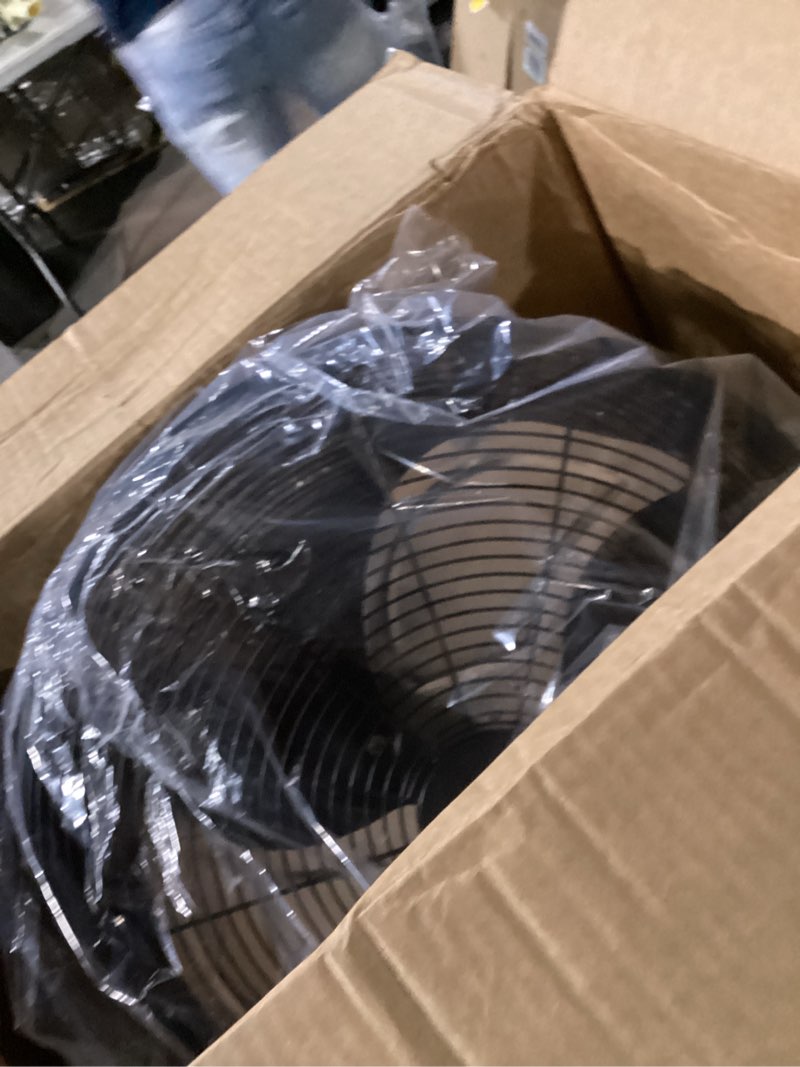 Condition photo showing Good Condition for iliving 20 inch heavy duty floor & wall mount fan - 5750 cfm high velocity, 120-watt, 3-speed, industrial cooling for garage, workshop, office, home - ul listed, black plug in 20-inch