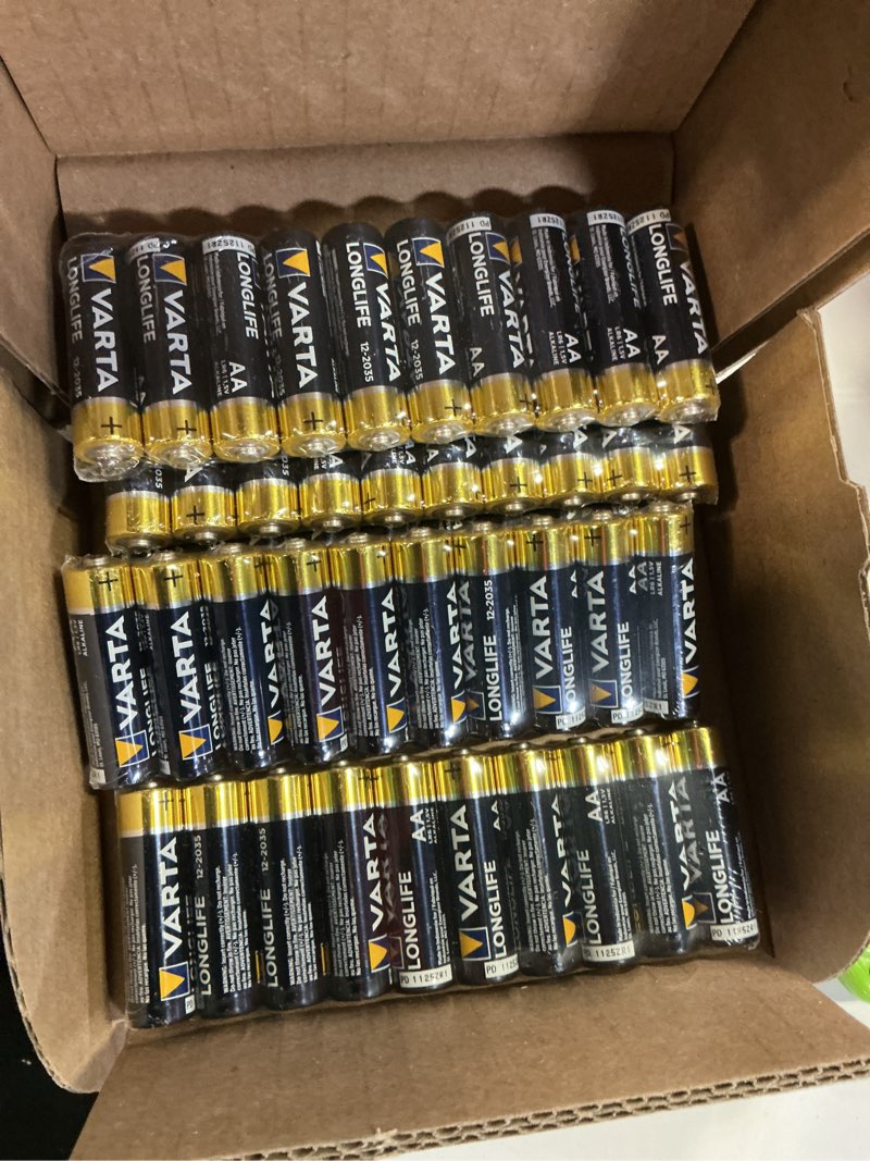 Condition photo showing Good Condition for varta longlife aa batteries (100 pack), alkaline double a battery
