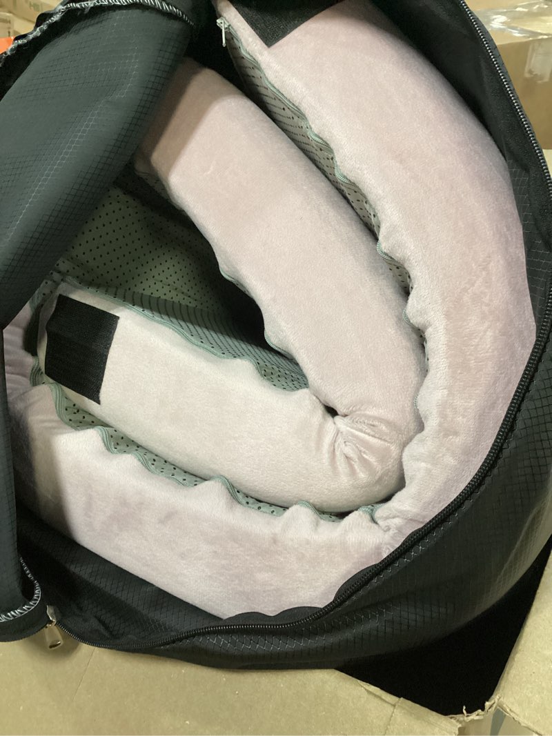 Condition photo showing Good Condition for kingchii certipur-us memory foam camping mattress, portable roll up travel car camping mattress sleeping pad & floor mattress, cot mattress guest bed for sleepover with waterproof cover & travel bag pink 72*24*3*inch/small single