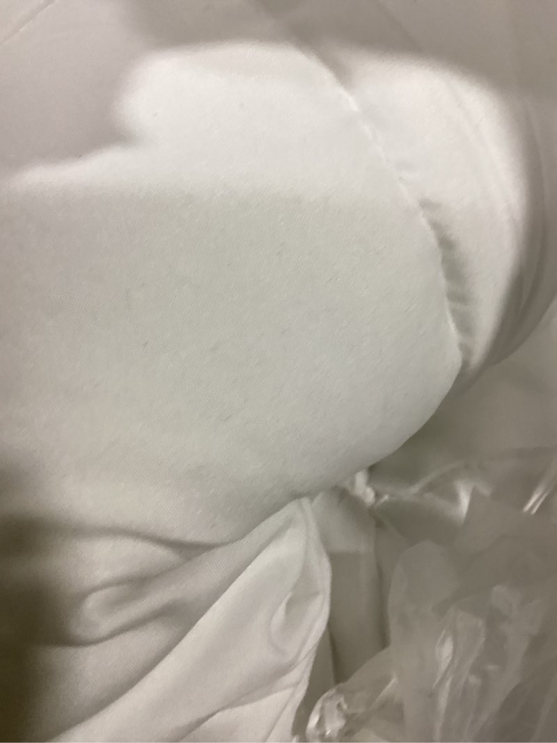 Condition photo showing Good Condition for utopia bedding comforters queen size, all season duvet insert, down alternative box stitched bed comforter with corner tabs, machine washable (white) queen white