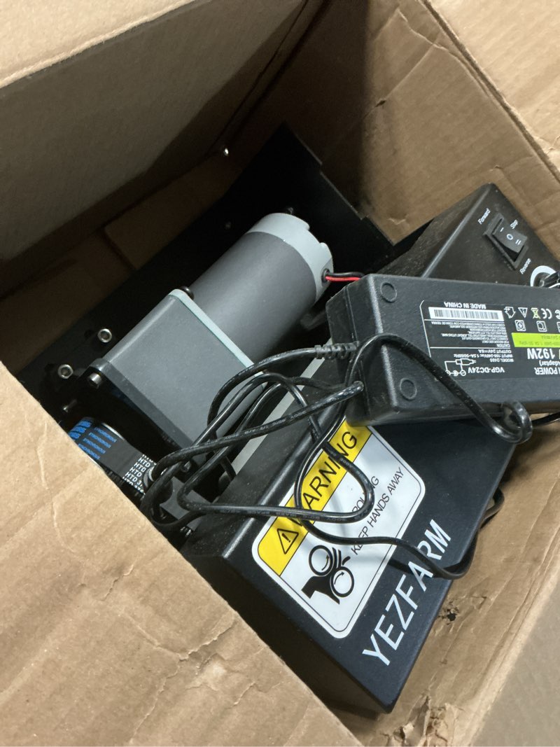 Condition photo showing As Is for 12 inch bud bucker machine,bud trimmer,debudder machine,wet dry hydroponic bucker machine, black