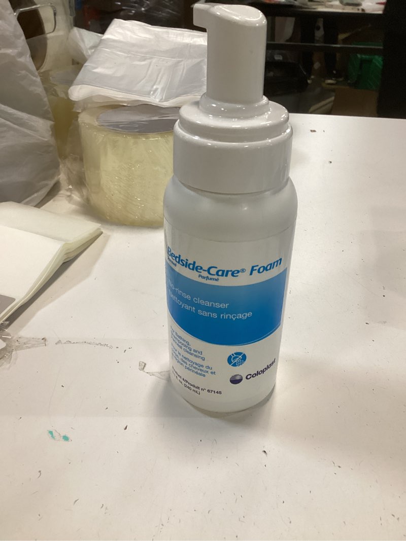 Condition photo showing As Is for 76231801 Rinse-Free Shampoo and Body Wash Bedside-Care Foam 8.1 oz Pump Bottle Scented