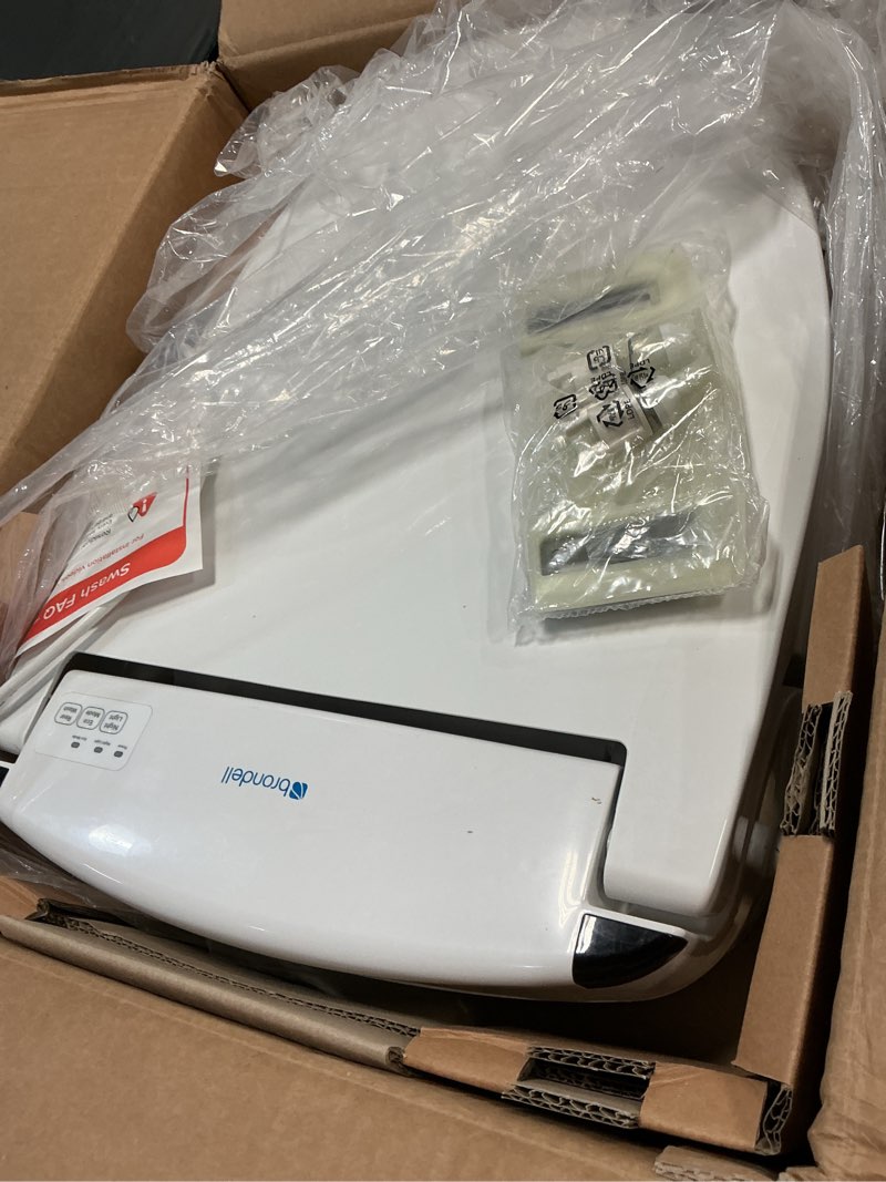 Condition photo showing Good Condition for brondell swash se600 bidet toilet seat, fits elongated toilets, white - oscillating stainless-steel nozzle, warm air dryer, ambient nightlight