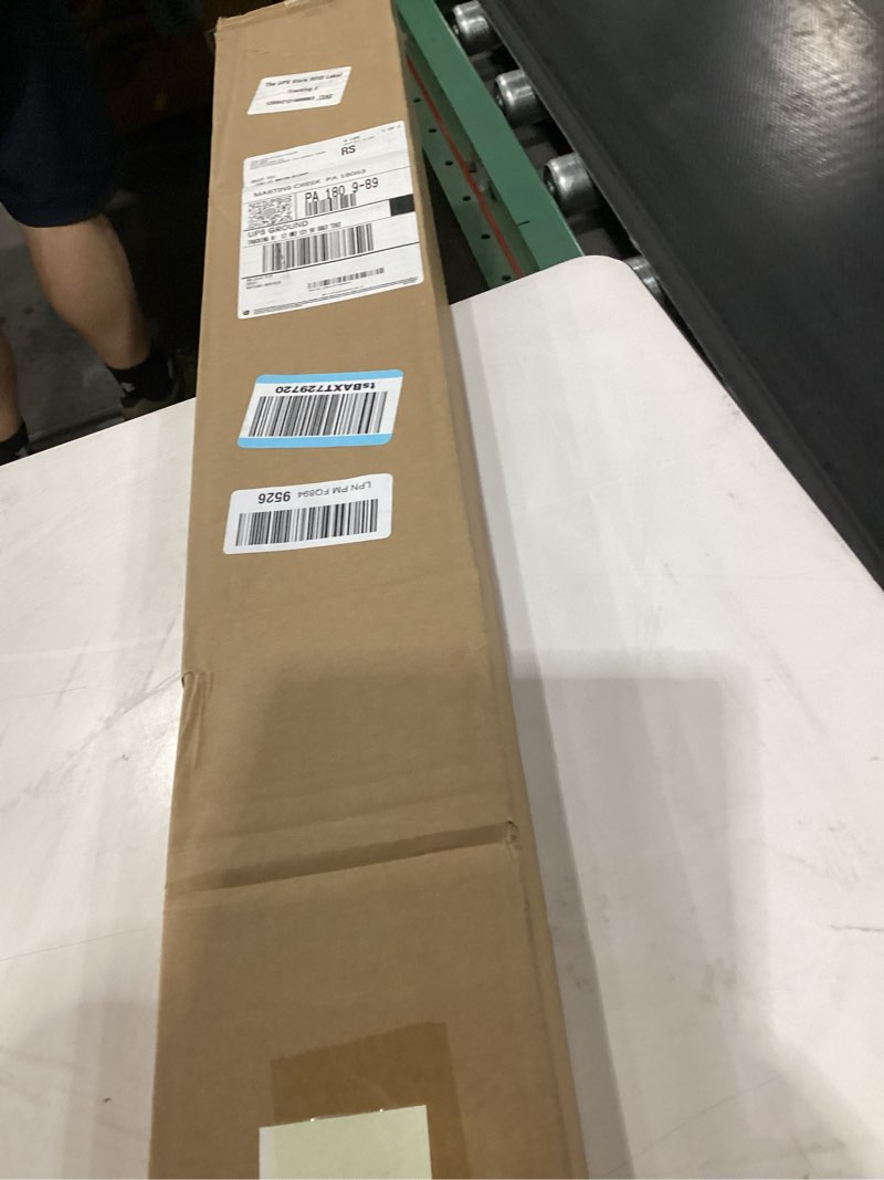 Condition photo showing As Is for no tools 34x64 blinds beige