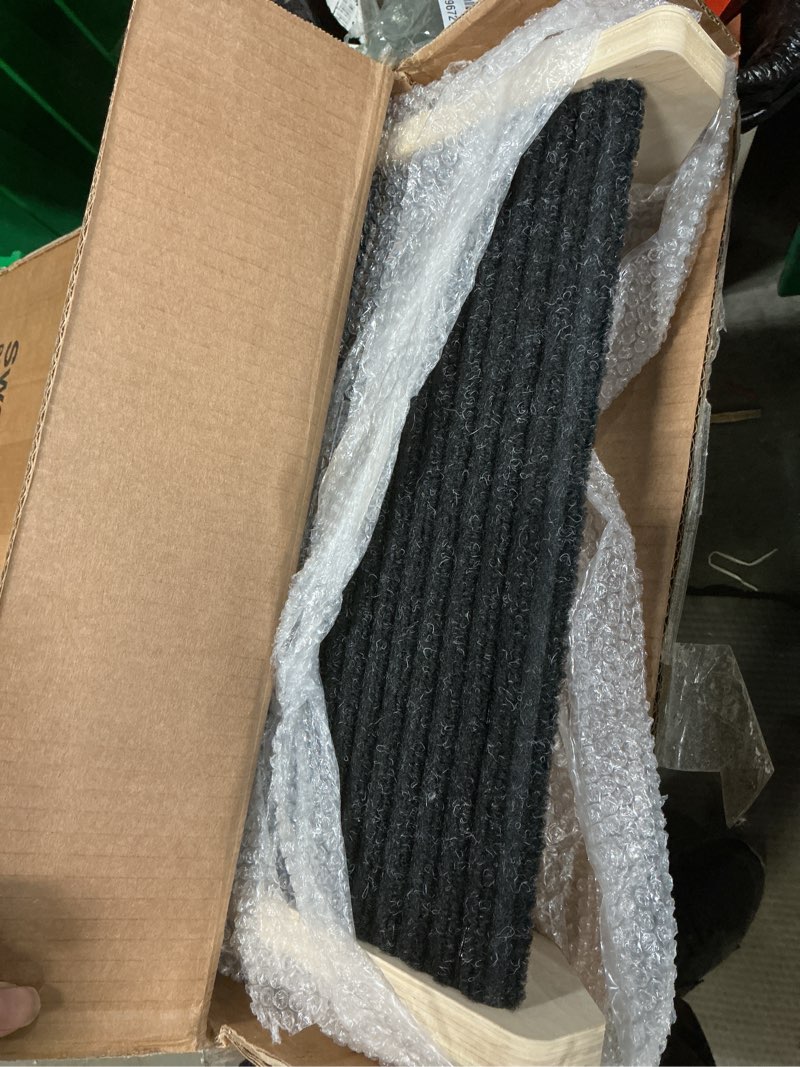 Condition photo showing Good Condition for Dog Ramp for Bed - Foldable Small to Large Dog Ramp for Couch - 6 Adjustable Height from 12" to 24" - Stairs with High Traction Mat - Wooden Portable Ramp for Dogs to Get on Bed Couch Car Up to 200LBS Burlywood(black)