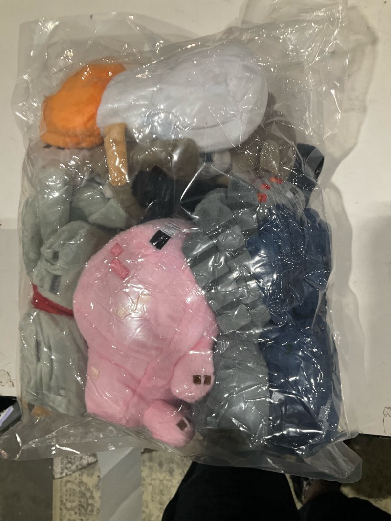 Condition photo showing Good Condition for xslwan 8pack snow golem plush, enderman plush, baby wolf, baby pig, spider, bat, skeleton shooter, squid stuffed animals toys?great gift for children and fans.