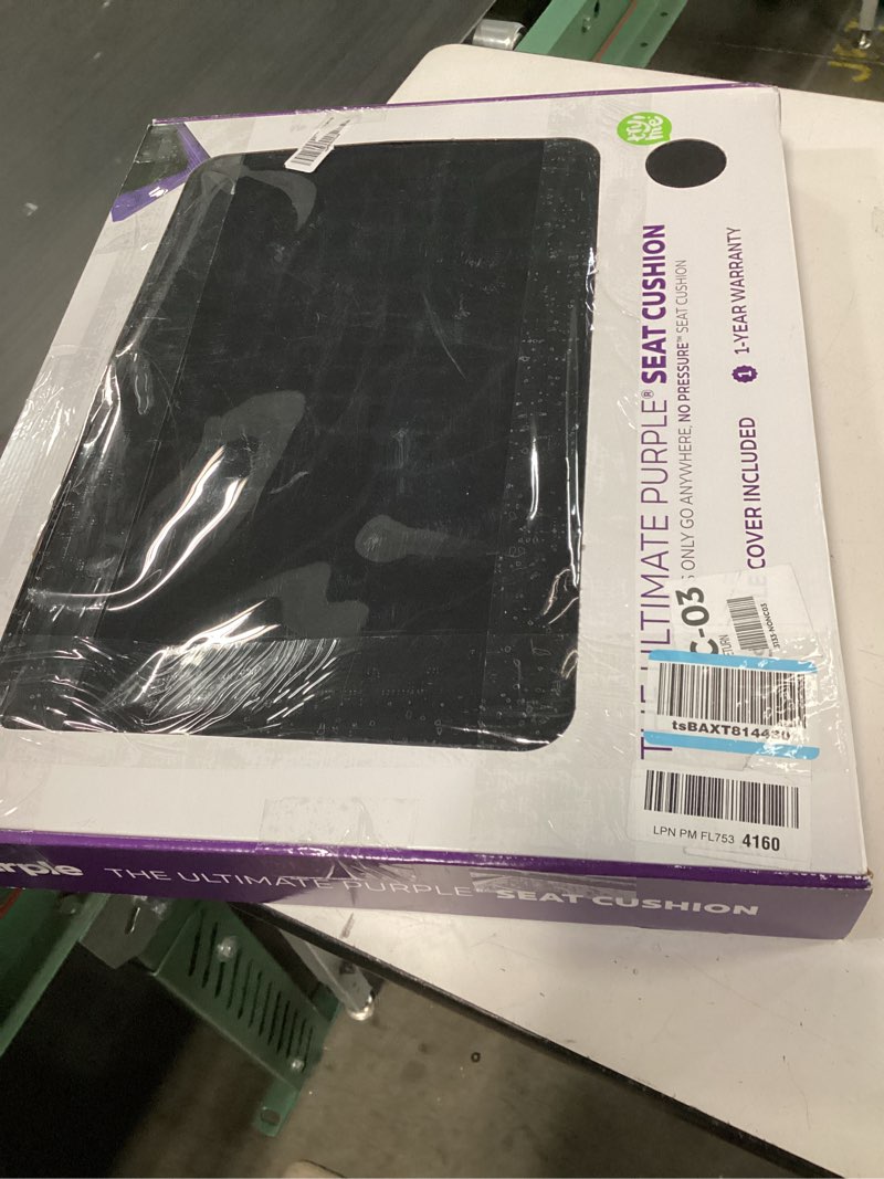 Condition photo showing Good Condition for purple ultimate seat cushion | pressure reducing grid designed for ultimate comfort | designed for gaming | made in the usa