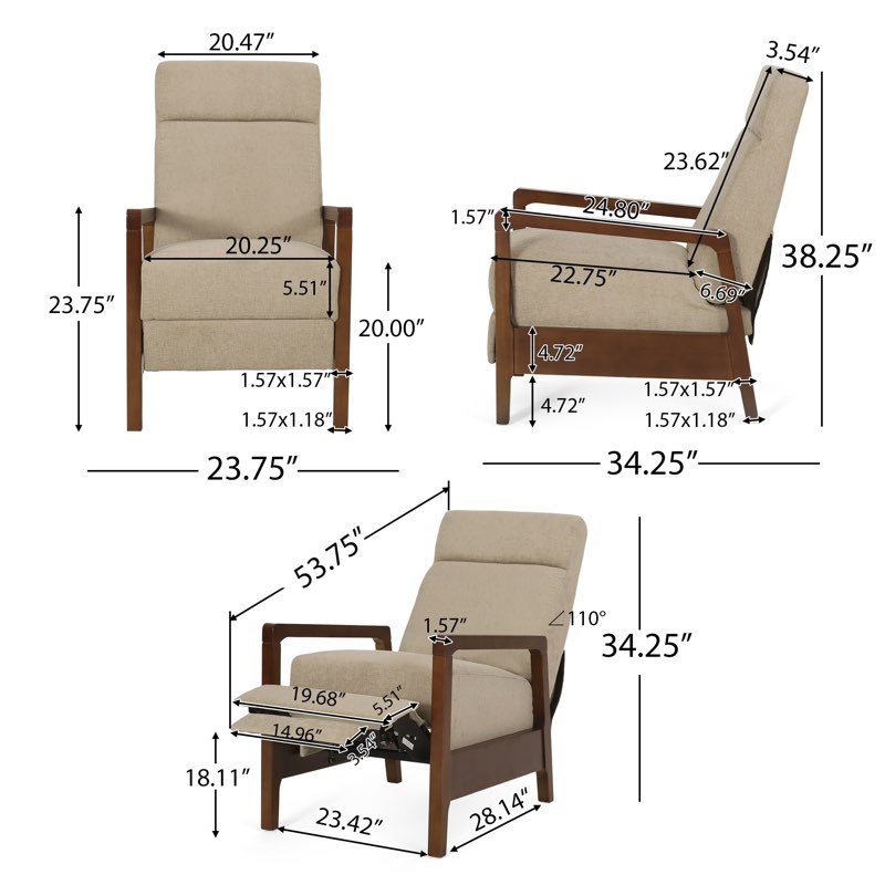 Christopher Knight Home Neihart Waterfall Back Pushback Recliner