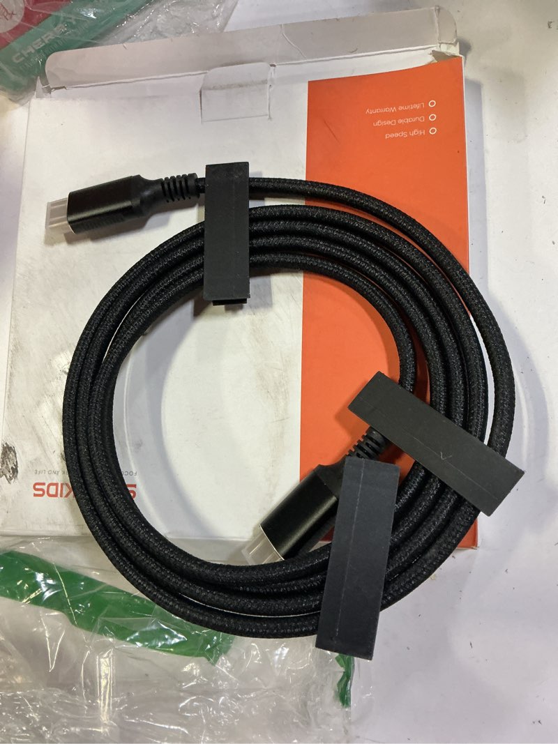 Condition photo showing New/Like New for Snowkids 16K 10K 8K HDMI Cable 96Gbps 6.6FT/2M, 48Gbps Ultra High-Speed HDMI Cables Cord, 8K@120Hz, 4K@240Hz HDCP 2.3 & Dynamic HDR Compatible for TV/Monitor/Projector/Entertainment & More 6feet Braided Black