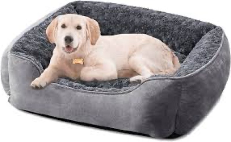 JOEJOY Rectangle Dog Bed for Large Medium Small Dogs - Washable Orthopedic Sofa Bed, Soft Breathable