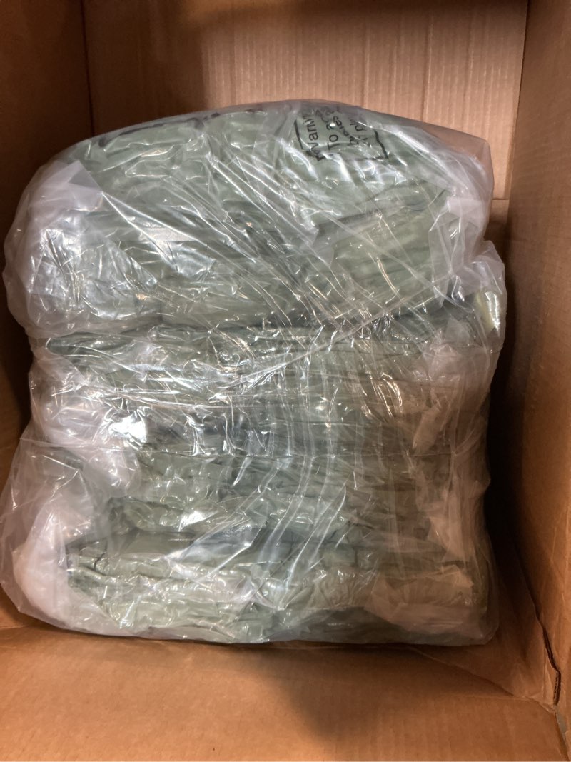 Condition photo showing New/Like New for Buryeah 48 Pack Oeko-Tex Certified Wedding Flannel Throw Blanket Bulk 50 x 60 Inch Soft Fleece Lap Blanket with Thank You Cards Ribbon for Guests Sleepover Spa Slumber Gifts (Sage Green) Sage Green 48