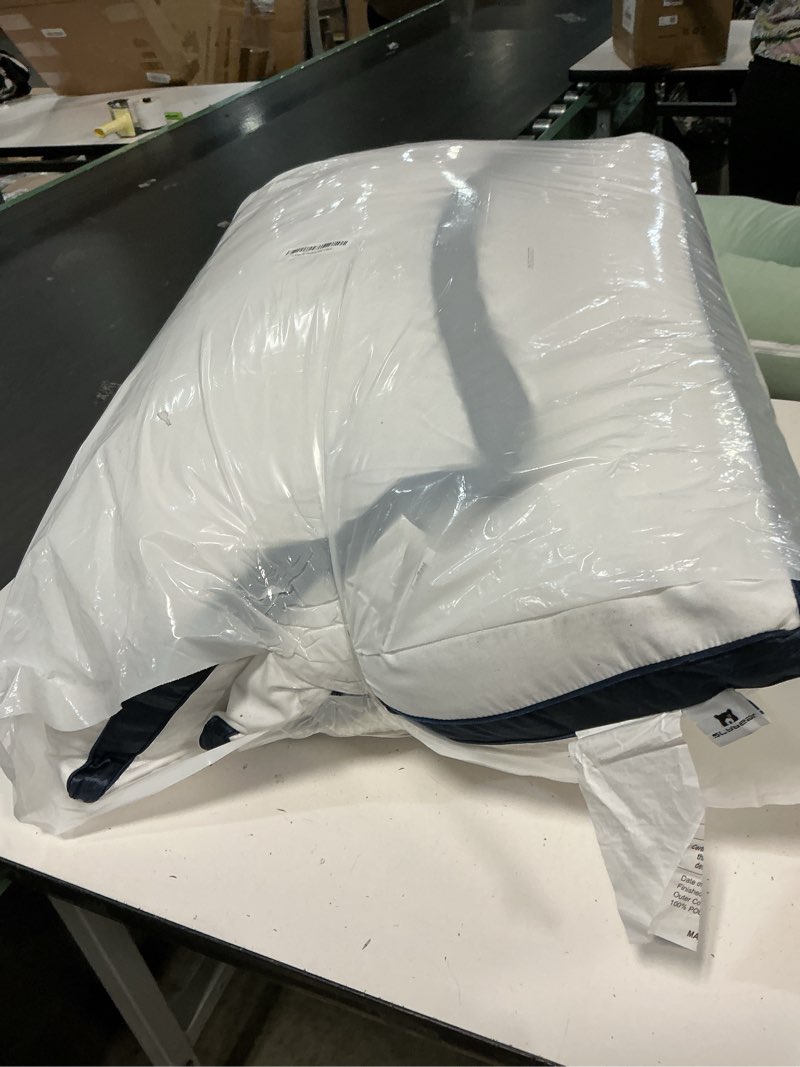 Condition photo showing Good Condition for King Size Pillows Set of 2 - Cooling Hotel Luxury Bed Pillows for Sleeping 2 Pack, Supportive Breathable Down Alternative Gusseted Pillow for Side Stomach or Back Sleepers Sapphire Blue King (Pack of 2)