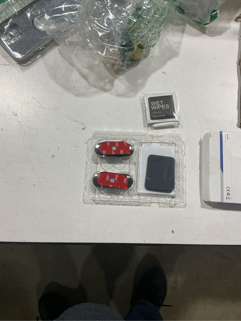 Condition photo showing Good Condition for ?2-pack? magnetic phone holder for car dash?strong magnet? magnetic car phone holder mount ?4 plate? phone holders for your car phone mount for car dashboard cell phone car mount for iphone samsung black