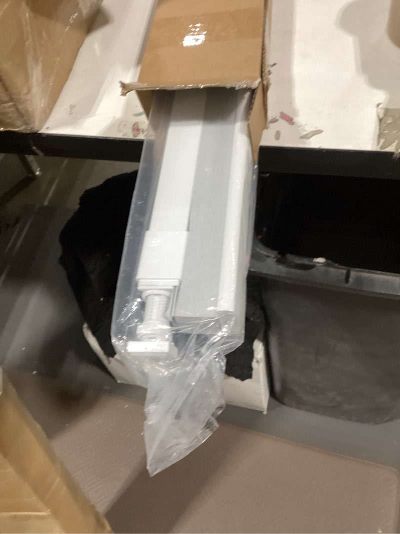 Condition photo showing Good Condition for lazblinds cordless cellular shades, no tools no drill blackout honeycomb shades pleated blinds for windows, 36'' w x 48'' h, silver white blackout-silver white 36'' w x 48'' h